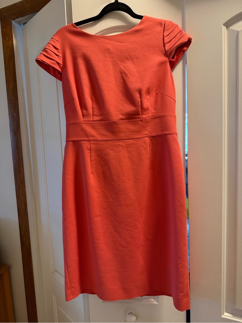 Antonio Melani size 12 Coral Cap-Sleeve Sheath Dress - Unbranded